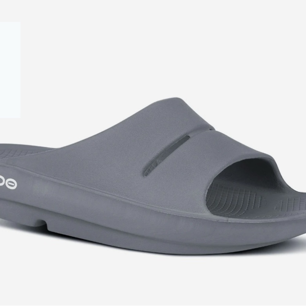 OOFOS - Gray Slide Sandals